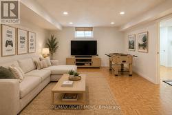 Basement Rec Room Virtually Staged - 
