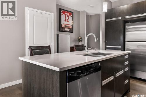 934 Stonebridge Common, Saskatoon, SK - Indoor Photo Showing Kitchen With Double Sink