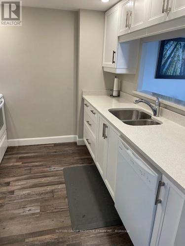 111 - 65 Ellen Street, Barrie, ON - Indoor Photo Showing Kitchen With Double Sink