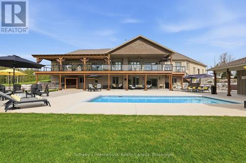 565332 Sideroad 7A, Grey Highlands, ON - Outdoor With In Ground Pool With Deck Patio Veranda With Backyard