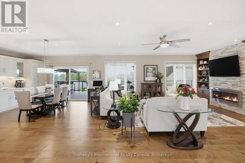 565332 Sideroad 7A, Grey Highlands, ON - Indoor With Fireplace