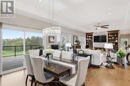 565332 Sideroad 7A, Grey Highlands, ON - Indoor Photo Showing Dining Room With Fireplace