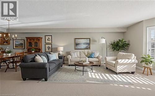 Virtually staged - 908 Mohawk Road E Unit# 308, Hamilton, ON - Indoor Photo Showing Living Room