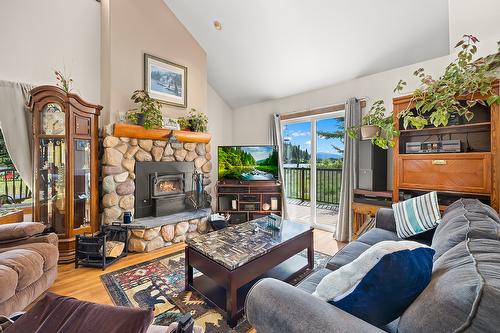 6738 Cameron Pond Road, Wasa, BC - Indoor Photo Showing Living Room With Fireplace