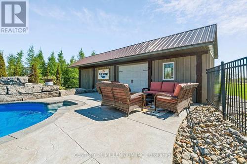 434541 4Th Line, Amaranth, ON - Outdoor With In Ground Pool With Deck Patio Veranda