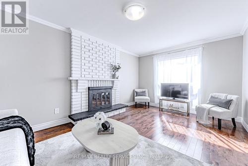 10 St Mark Place, Brampton, ON - Indoor Photo Showing Living Room With Fireplace