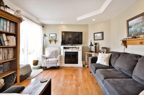 Logement - 150 Av. Amédée-Côté, Rougemont, QC - Indoor Photo Showing Living Room With Fireplace