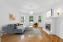 Salon - 7-2090 Rue Sherbrooke O., Montréal (Ville-Marie), QC  - Indoor Photo Showing Living Room With Fireplace 