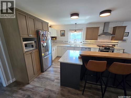 528 Dieppe Drive, Weyburn, SK - Indoor Photo Showing Kitchen With Stainless Steel Kitchen