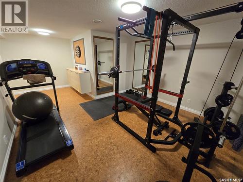 528 Dieppe Drive, Weyburn, SK - Indoor Photo Showing Gym Room