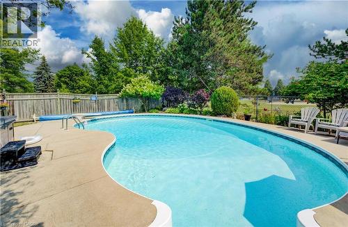 341 Cooper Street, Cambridge, ON - Outdoor With In Ground Pool With Backyard