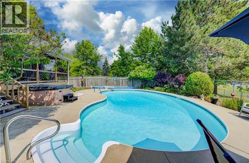 341 Cooper Street, Cambridge, ON - Outdoor With In Ground Pool With Backyard