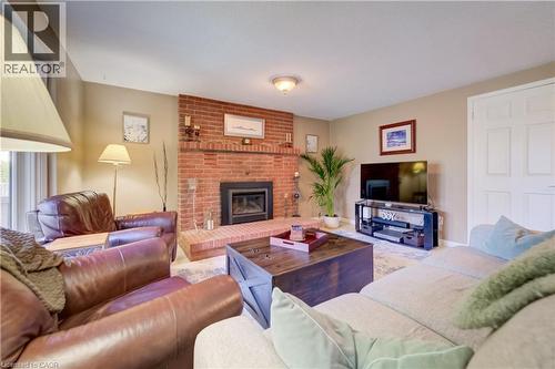 341 Cooper Street, Cambridge, ON - Indoor Photo Showing Living Room With Fireplace