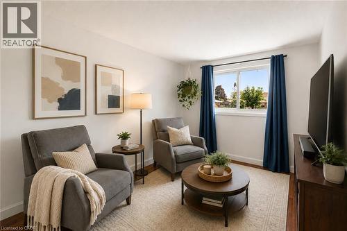 Virtually Staged - 144 Bellingham Drive, Hamilton, ON - Indoor Photo Showing Living Room