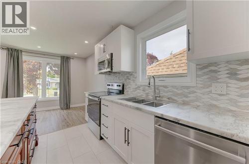 51 Coach Hill Drive, Kitchener, ON - Indoor Photo Showing Kitchen With Double Sink With Upgraded Kitchen