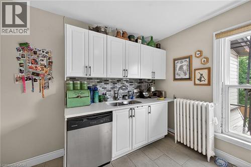 227 Sherman Avenue S, Hamilton, ON - Indoor Photo Showing Kitchen With Double Sink
