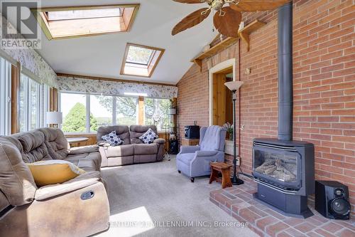 Fireplace - 5868 First Line, Erin, ON - Indoor Photo Showing Living Room With Fireplace
