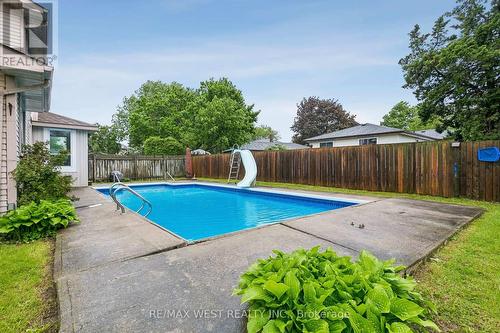 563 Joyce Boulevard, Milton, ON - Outdoor With In Ground Pool With Backyard