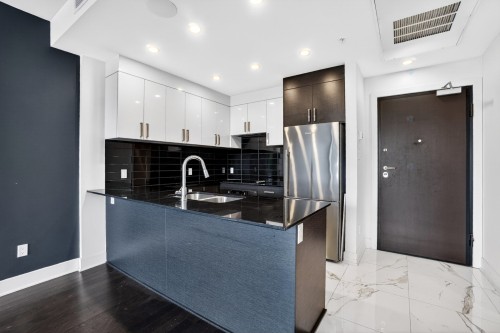Cuisine - 310-775 Av. Plymouth, Mont-Royal, QC - Indoor Photo Showing Kitchen With Double Sink With Upgraded Kitchen