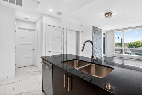 Cuisine - 310-775 Av. Plymouth, Mont-Royal, QC - Indoor Photo Showing Kitchen With Double Sink With Upgraded Kitchen