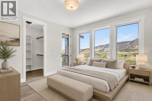 Master Bedroom *Virtually Staged* - 2150 Montenegro Drive, Kelowna, BC - Indoor Photo Showing Bedroom