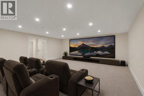 Media Room *Virtually Staged* - 2150 Montenegro Drive, Kelowna, BC - Indoor