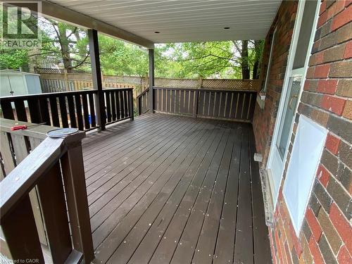 115 Highland Road W, Kitchener, ON - Outdoor With Deck Patio Veranda With Exterior