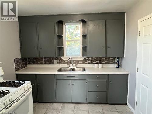 115 Highland Road W, Kitchener, ON - Indoor Photo Showing Kitchen With Double Sink