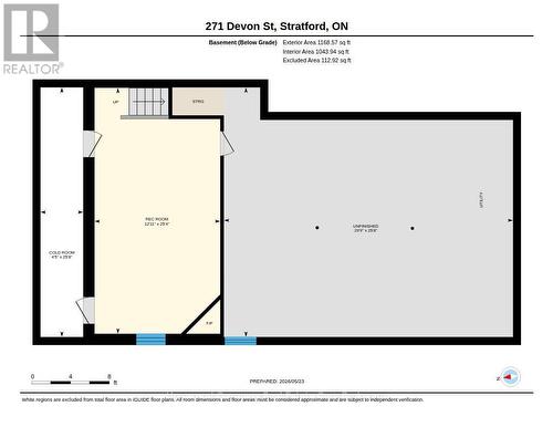 Floor Plan / Basement - 271 Devon Street, Stratford, ON - Other