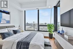 Virtually staged bedroom. - 