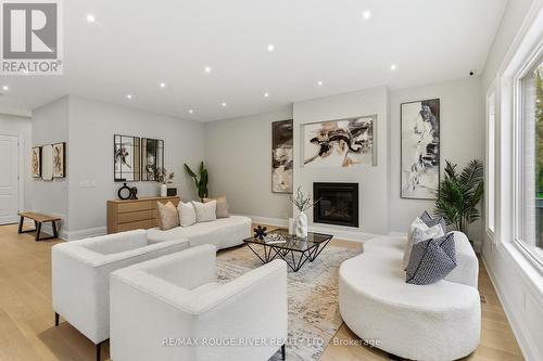 1411 Old Forest Road, Pickering, ON - Indoor Photo Showing Living Room With Fireplace