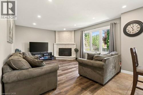 72 Gurnett Drive, Hamilton, ON - Indoor With Fireplace