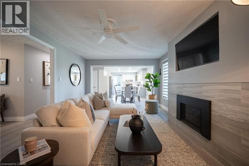1613 Haldibrook Road, Haldimand County, ON - Indoor Photo Showing Living Room With Fireplace