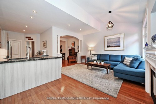 18-3 Senator Court, Aurora, ON - Indoor Photo Showing Living Room With Fireplace