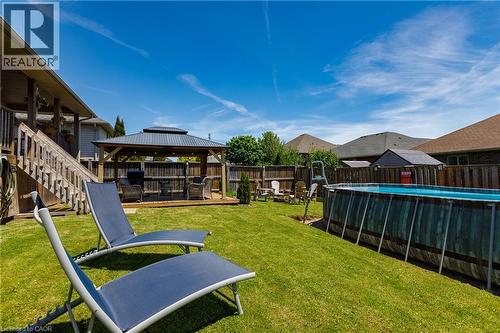 10 Redbud Crescent, Simcoe, ON - Outdoor With Above Ground Pool