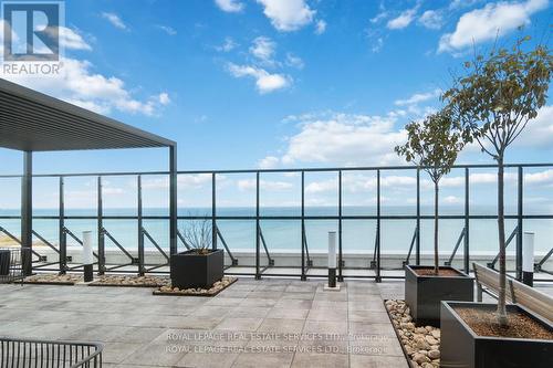 Patio overlooking Lake - 1702 - 385 Winston Road, Grimsby, ON 