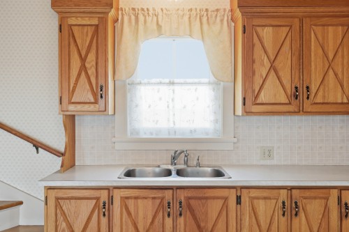 Cuisine - 944 3E Rang O., Saint-Simon, QC - Indoor Photo Showing Kitchen With Double Sink
