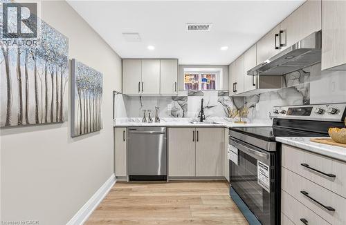 150 Brucedale Avenue E Unit# Lower, Hamilton, ON - Indoor Photo Showing Kitchen With Stainless Steel Kitchen