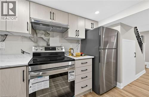 150 Brucedale Avenue E Unit# Lower, Hamilton, ON - Indoor Photo Showing Kitchen With Stainless Steel Kitchen