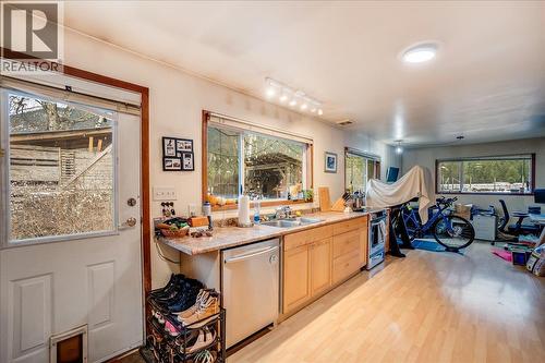 Second house kitchen - 3918 Passmore Upper Road, Passmore, BC - Indoor Photo Showing Kitchen With Double Sink