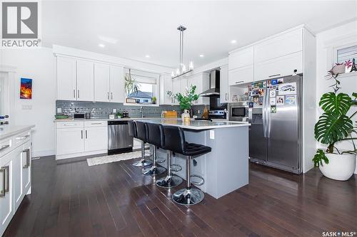 246 Fast Lane, Saskatoon, SK - Indoor Photo Showing Kitchen With Stainless Steel Kitchen With Upgraded Kitchen