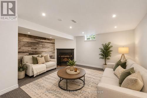 29 Kipling Crescent, Ajax, ON - Indoor Photo Showing Living Room With Fireplace