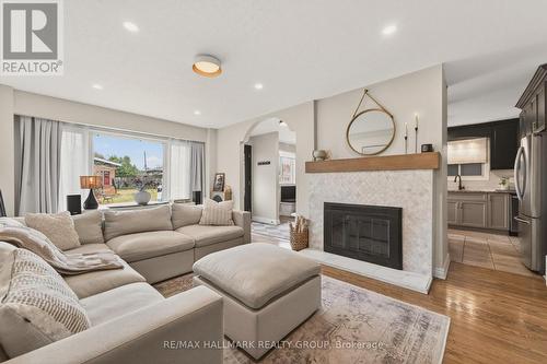1081 Foley Avenue, Ottawa, ON - Indoor Photo Showing Living Room With Fireplace