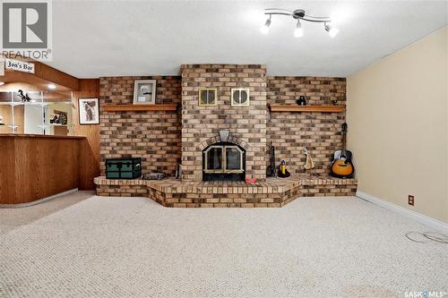 1009 Corman Crescent, Moose Jaw, SK - Indoor With Fireplace