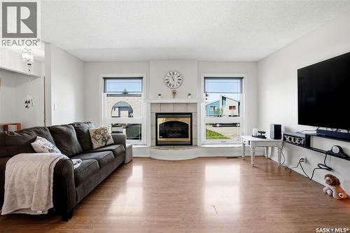 1009 Corman Crescent, Moose Jaw, SK - Indoor Photo Showing Living Room With Fireplace