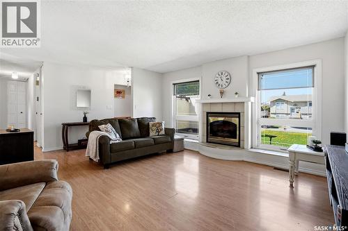 1009 Corman Crescent, Moose Jaw, SK - Indoor Photo Showing Living Room With Fireplace
