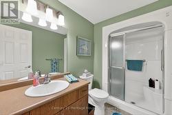 Convenient lower level 3pc bath for family & guest - 