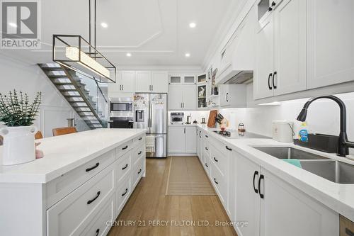 195 Danforth Road, Toronto, ON - Indoor Photo Showing Kitchen With Double Sink