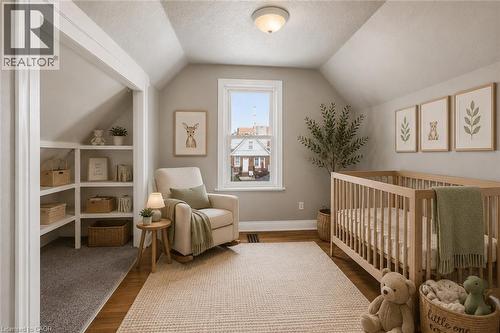 Virtually Staged Photo - 43 Cameron Avenue N, Hamilton, ON - Indoor Photo Showing Bedroom