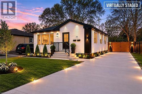 Virtually Staged - 35 Dorothy Street, Hamilton, ON - Outdoor With Deck Patio Veranda